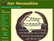 Tablet Screenshot of otternecessities.com